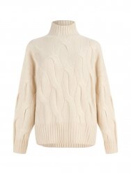 COOCOOMOS  Grace cable sweater white