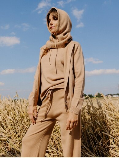 COOCOOMOS Cashmere  camel  mova "Balaklava" 3