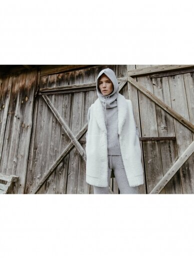 COOCOOMOS Cashmere pilka  mova "Balaklava" 4