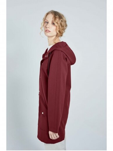 Ducktail Raincoats BORDO CITY LIETPALTIS – tvarios medžiagos 3