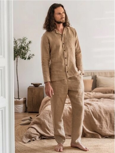 Magic linen languota vyriška  lininė pižama LAGUNA 4