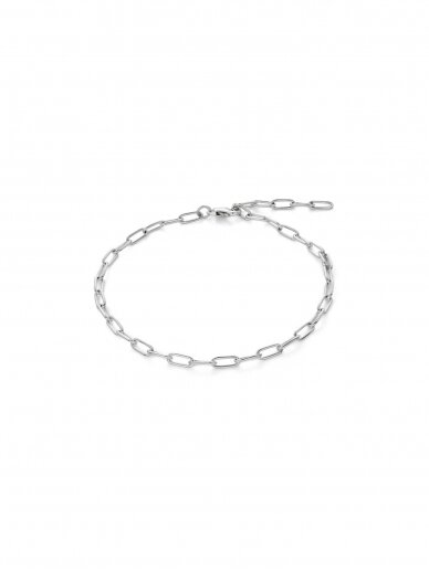 NO MORE grandinėlė ant kojos PAPER CLIP ANKLET SILVER