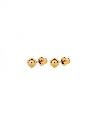 NO MORE auskarai BIG BUBBLE EARRINGS GOLD