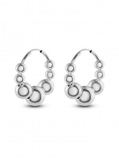 NO MORE auskarai EXTRA EARRINGS SILVER