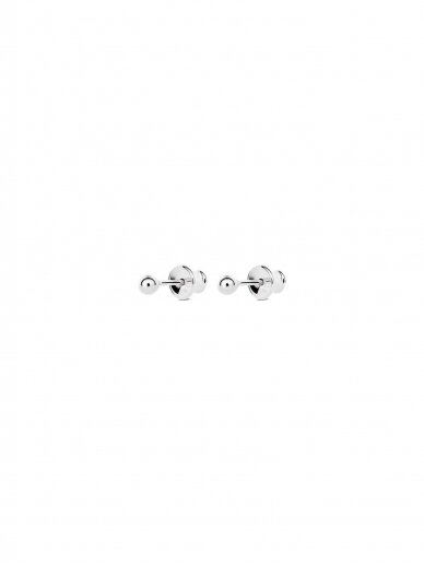 NO MORE auskarai PIN UP EARRINGS SILVER