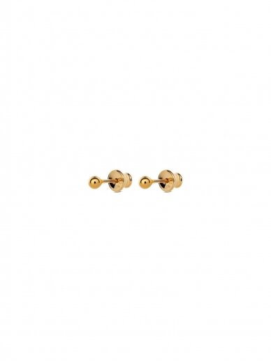 NO MORE auskarai PIN UP EARRINGS GOLD