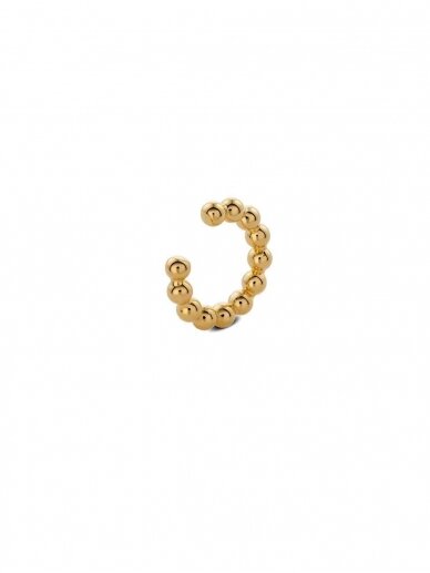 NO MORE auskaras BOLD CHAMPAGNE EAR CUFF GOLD