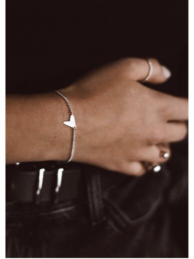 NO MORE apyrankė LOVE BRACELET SILVER 2