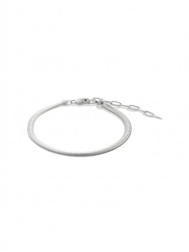 NO MORE grandinėlė ant kojos SNAKE ANKLET SILVER 1