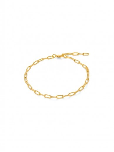 NO MORE grandinėlė ant kojos PAPER CLIP ANKLET GOLD