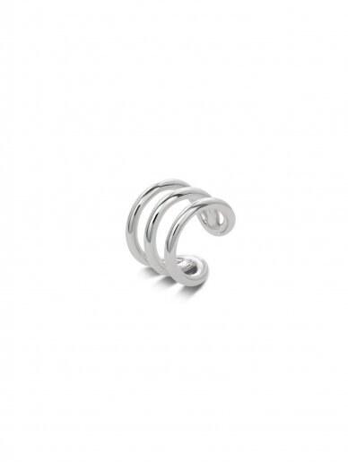 NO MORE  WAVE EAR CUFF SILVER auskaras