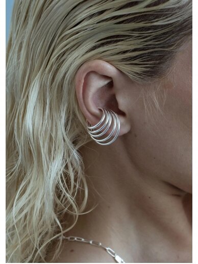 NO MORE FUTURE TIDE EAR CUFF SILVER sidabrinis cuffas