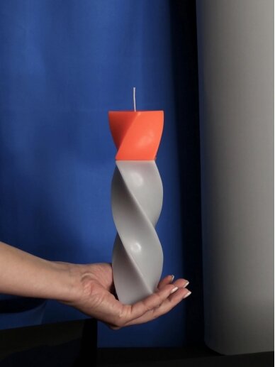 OOGNIS unikalaus dizaino sojų vaško žvakė - orange 3