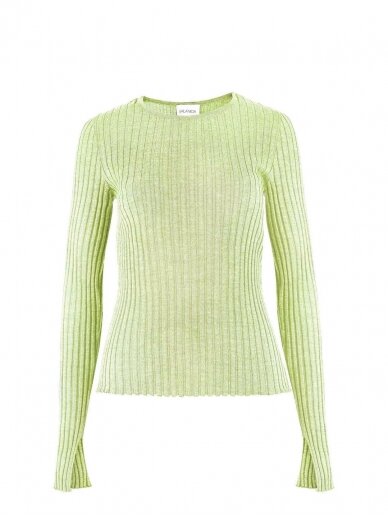 SALANIDA  BRERA 100% MERINO LONG-SLEEVE TOP LIMONE *NEW IN*