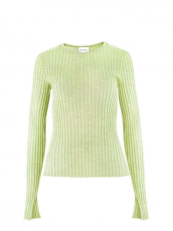 SALANIDA  BRERA 100% MERINO LONG-SLEEVE TOP LIMONE *NEW IN*